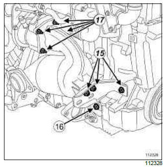 Renault Clio. Cylinder head: Removal - Refitting