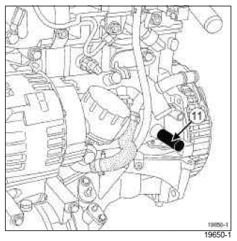 Renault Clio. Timing belt: Removal - Refitting