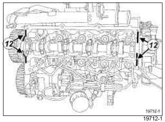 Renault Clio. Rocker cover: Removal - Refitting