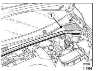 Renault Clio. Timing belt: Removal - Refitting