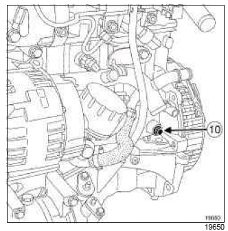 Renault Clio. Timing belt: Removal - Refitting