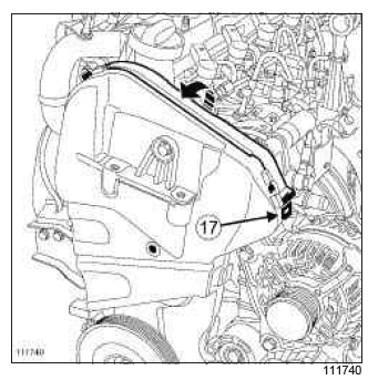 Renault Clio. Rocker cover: Removal - Refitting