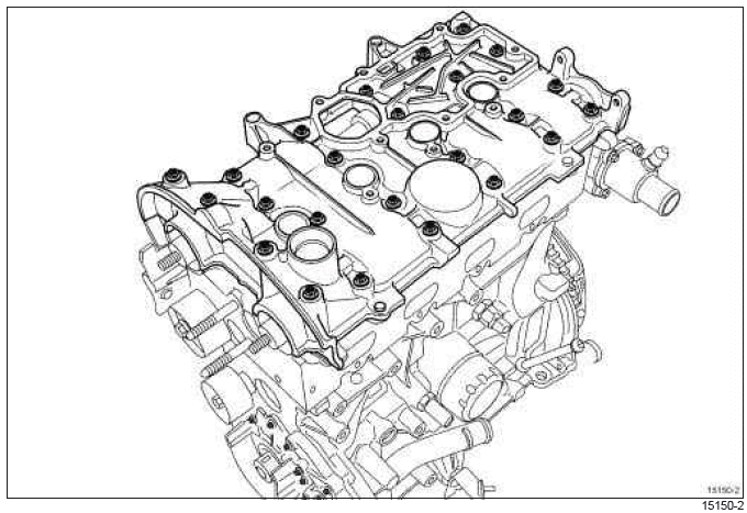 Renault Clio. Rocker cover: Removal - Refitting