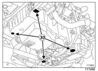 Renault Clio. Engine - gearbox assembly: Removal - Refitting