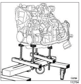 Renault Clio. Engine - gearbox assembly: Removal - Refitting