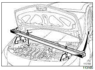 Renault Clio. Left-hand suspended engine mounting: Removal - Refitting