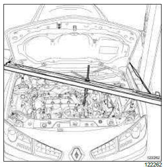 Renault Clio. Left-hand suspended engine mounting: Removal - Refitting