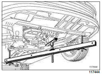 Renault Clio. Left-hand suspended engine mounting: Removal - Refitting