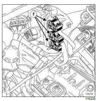 Renault Clio. Left-hand suspended engine mounting: Removal - Refitting