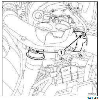 Renault Clio. Left-hand suspended engine mounting: Removal - Refitting