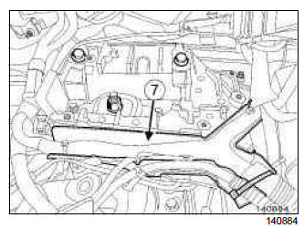 Renault Clio. Left-hand suspended engine mounting: Removal - Refitting