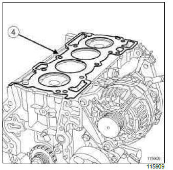 Renault Clio. Cylinder head: Removal - Refitting