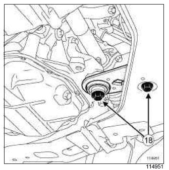 Renault Clio. Engine - gearbox assembly: Removal - Refitting