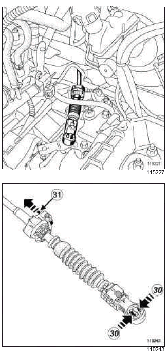 Renault Clio. Engine - gearbox assembly: Removal - Refitting