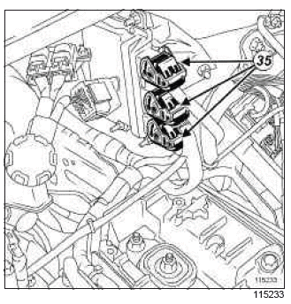 Renault Clio. Engine - gearbox assembly: Removal - Refitting