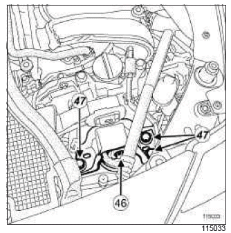 Renault Clio. Engine - gearbox assembly: Removal - Refitting