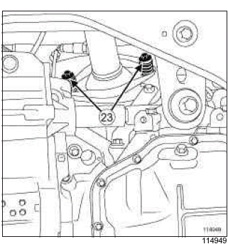 Renault Clio. Engine - gearbox assembly: Removal - Refitting