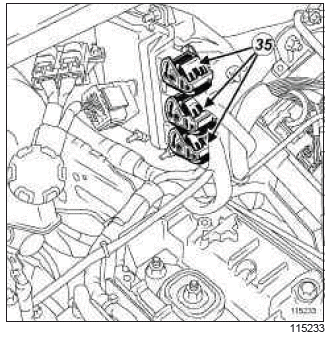 Renault Clio. Engine - gearbox assembly: Removal - Refitting