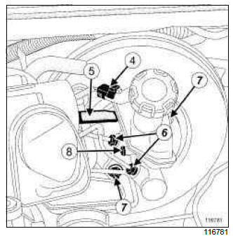 Renault Clio. Master cylinder