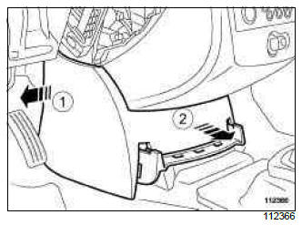 Renault Clio. Mixing motor: Removal - Refitting