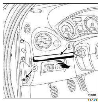 Renault Clio. Mixing motor: Removal - Refitting