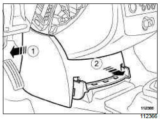 Renault Clio. Mixing motor: Removal - Refitting