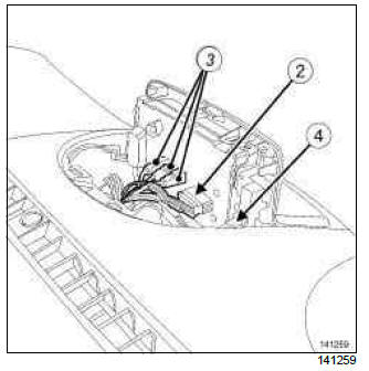 Renault Clio. Multimedia network interface unit: Removal - Refitting