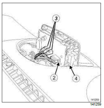 Renault Clio. Navigation computer: Removal - Refitting