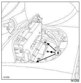 Renault Clio. Navigation computer: Removal - Refitting