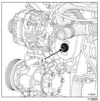 Renault Clio. Oil-coolant heat exchanger: Removal - Refitting