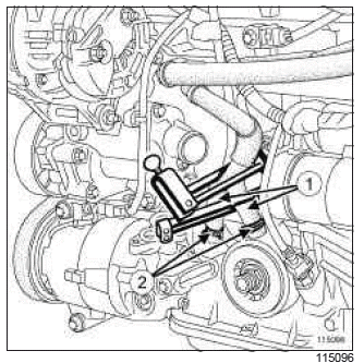 Renault Clio. Oil-coolant heat exchanger: Removal - Refitting