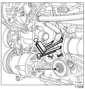 Renault Clio. Oil-coolant heat exchanger: Removal - Refitting