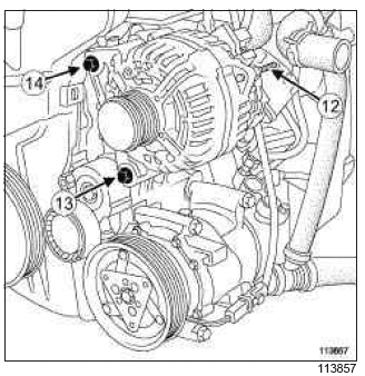 Renault Clio. Oil-coolant heat exchanger: Removal - Refitting