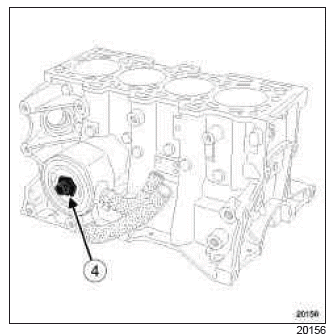 Renault Clio. Oil-coolant heat exchanger: Removal - Refitting