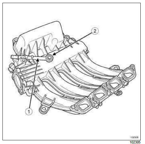 Renault Clio. Oil vapour rebreathing circuit: Descriptions