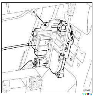 Renault Clio. Opening elements management: List and location of components