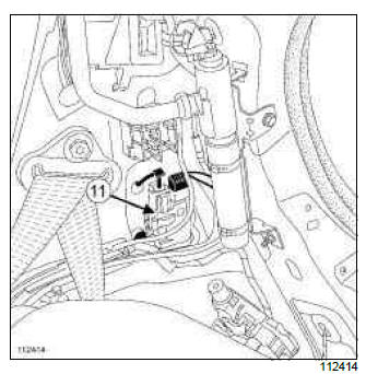 Renault Clio. Opening elements management: List and location of components