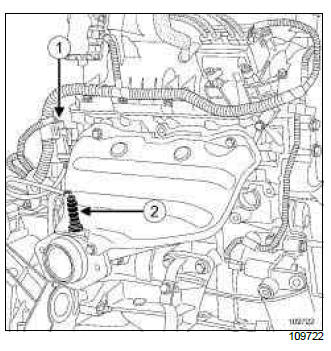 Renault Clio. Oxygen sensors: Removal - Refitting