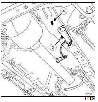 Renault Clio. Oxygen sensors: Removal - Refitting