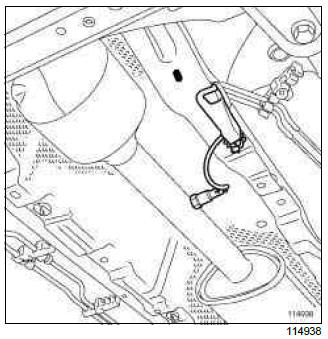 Renault Clio. Oxygen sensors: Removal - Refitting