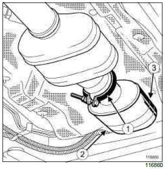 Renault Clio. Oxygen sensors: Removal - Refitting