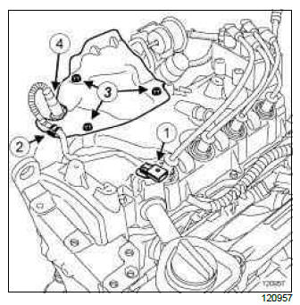 Renault Clio. Oxygen sensors: Removal - Refitting