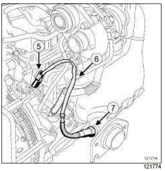 Renault Clio. Oxygen sensors: Removal - Refitting