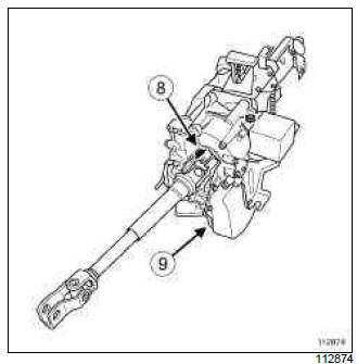 Renault Clio. Passenger compartment fan assembly control unit: Removal - Refitting