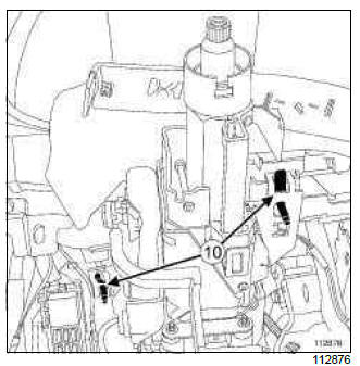 Renault Clio. Passenger compartment fan assembly control unit: Removal - Refitting