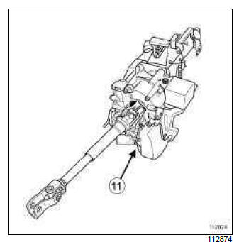 Renault Clio. Passenger compartment fan assembly control unit: Removal - Refitting