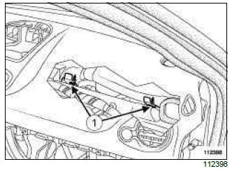 Renault Clio. Passenger's frontal airbag: Removal - Refitting 