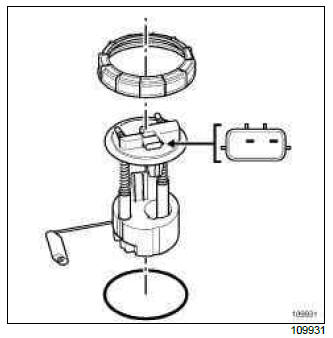 Renault Clio. Pump - sender: Removal - Refitting