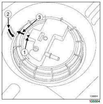 Renault Clio. Pump - sender: Removal - Refitting