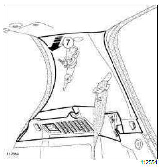 Renault Clio. Quarter panel trim: Removal - Refitting